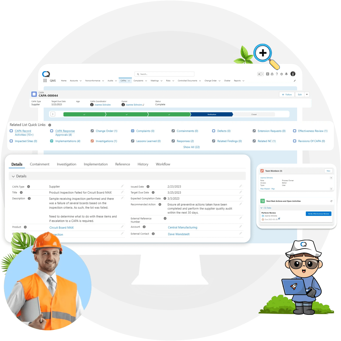 Software für CAPA-Management-Dashboard