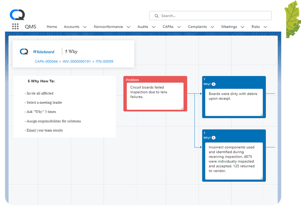 Software für CAPA-Management-Losung