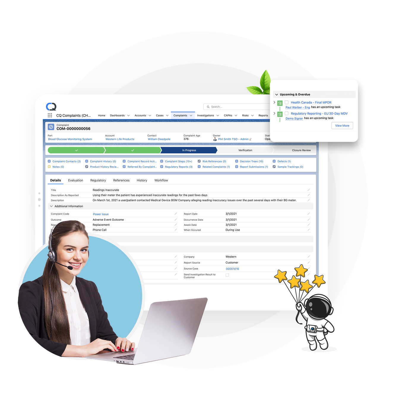 Kundenbeschwerde-Management-Dashboard