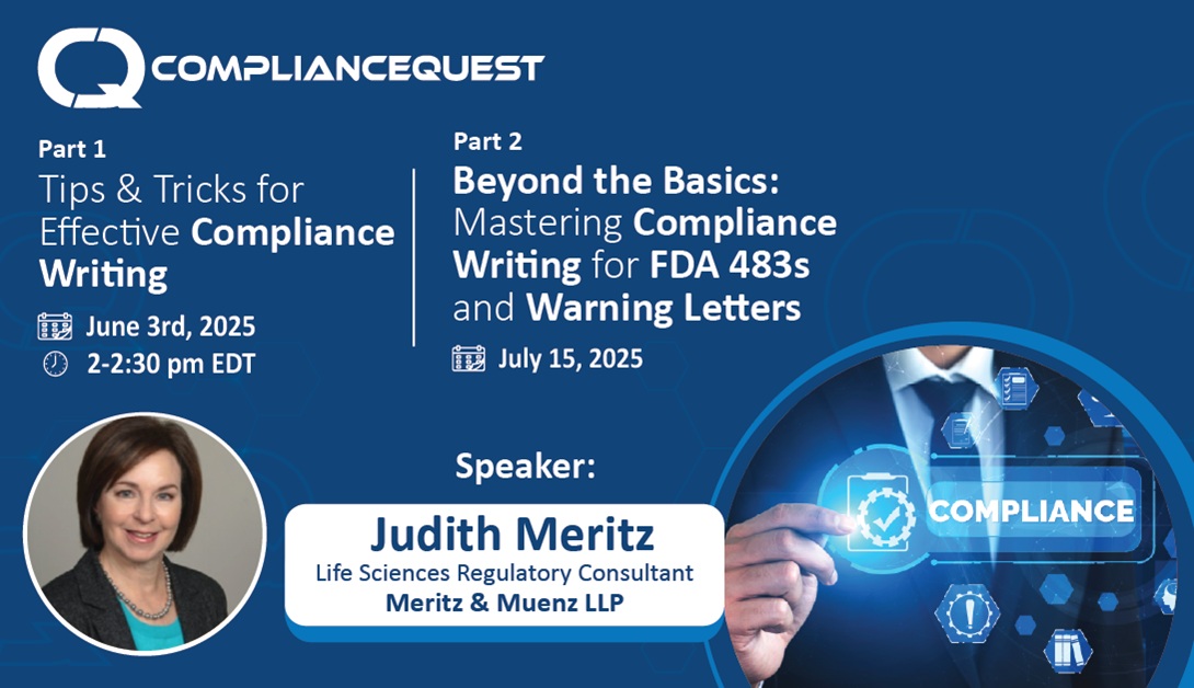 Beyond the Basics: Mastering Compliance Writing for FDA 483s and Warning Letters