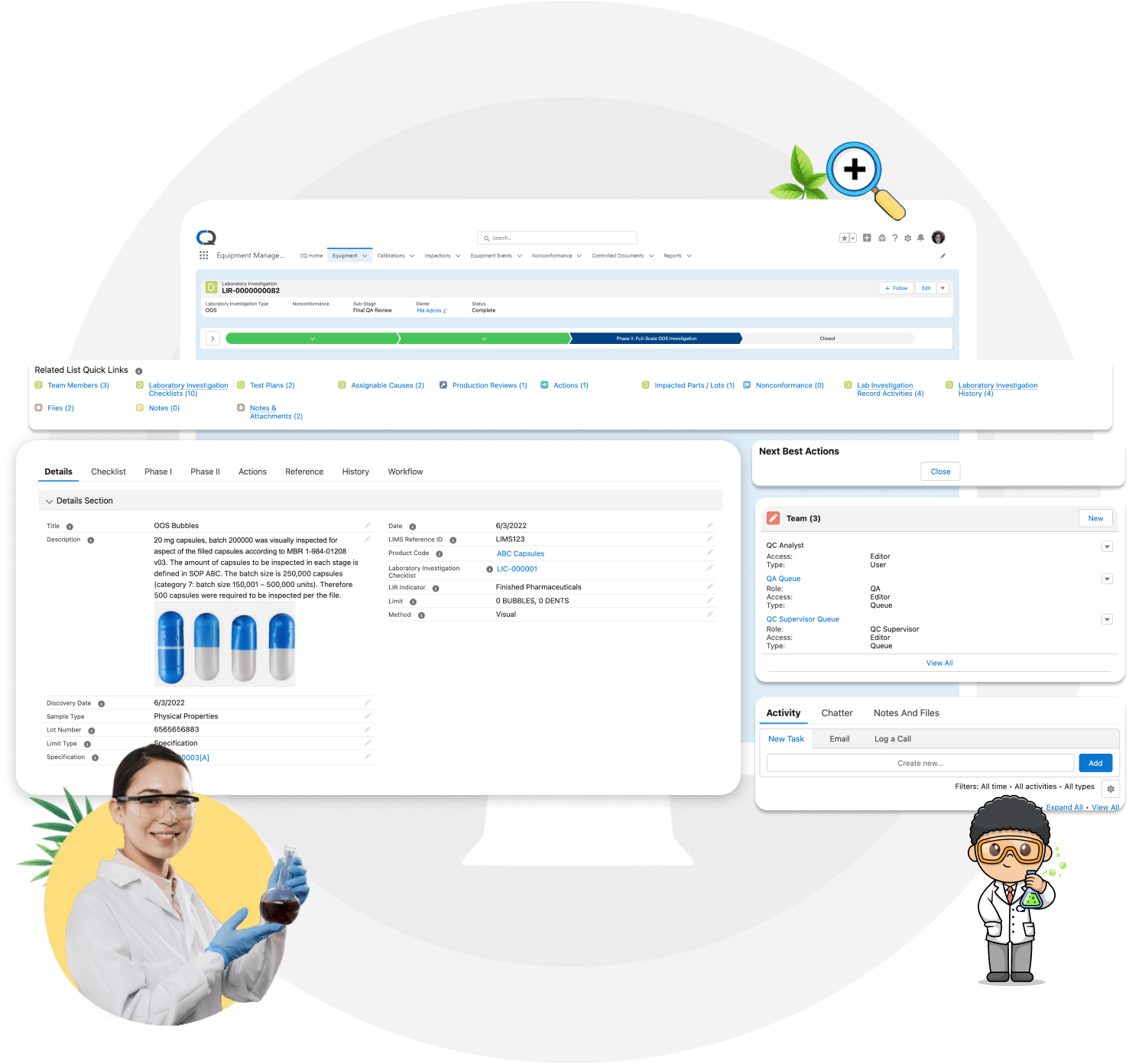 Investigation Management Software Dashboard