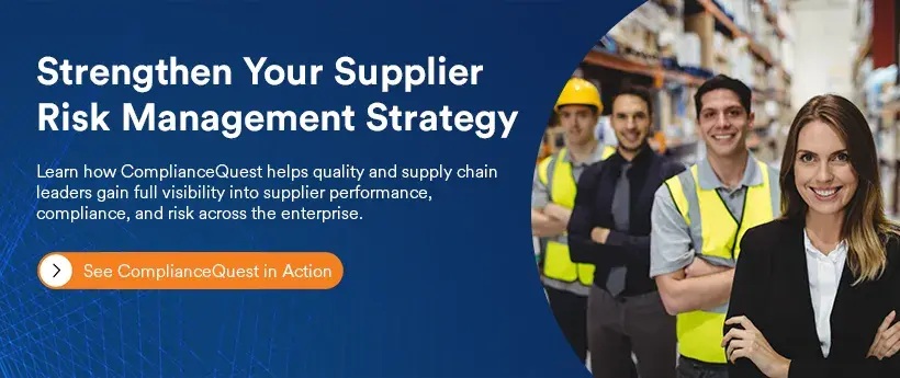 Continuous supplier monitoring