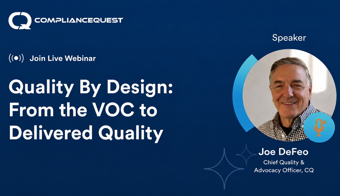 Quality By Design: From the VOC to Delivered Quality