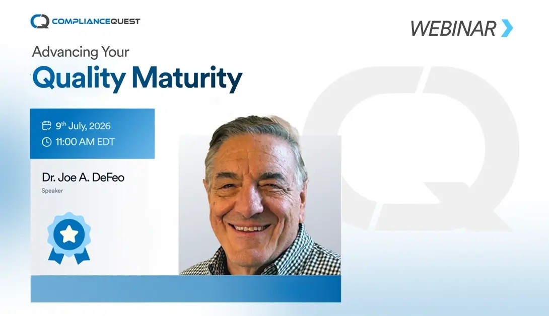 Advancing Your Quality Maturity
