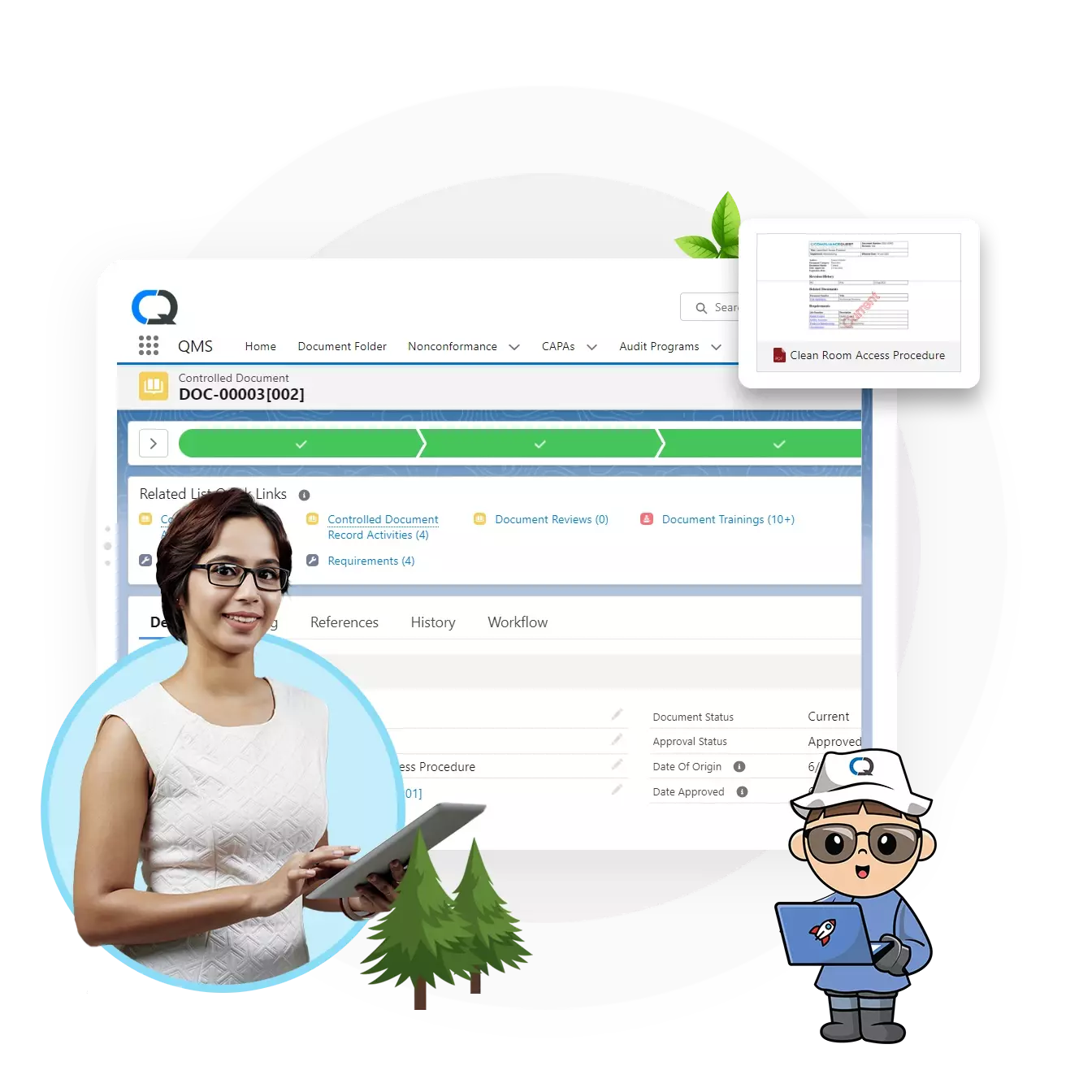 Manufacturing Document Management Dashboard
