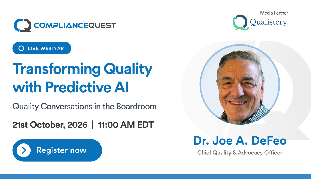 Transforming Quality with Predictive AI