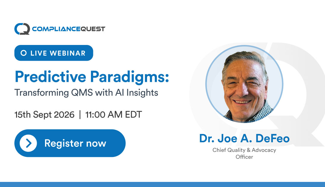 Predictive Paradigms: Transforming QMS with AI Insights