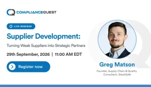 Supplier Development: Turning Weak Suppliers into Strategic Partners
