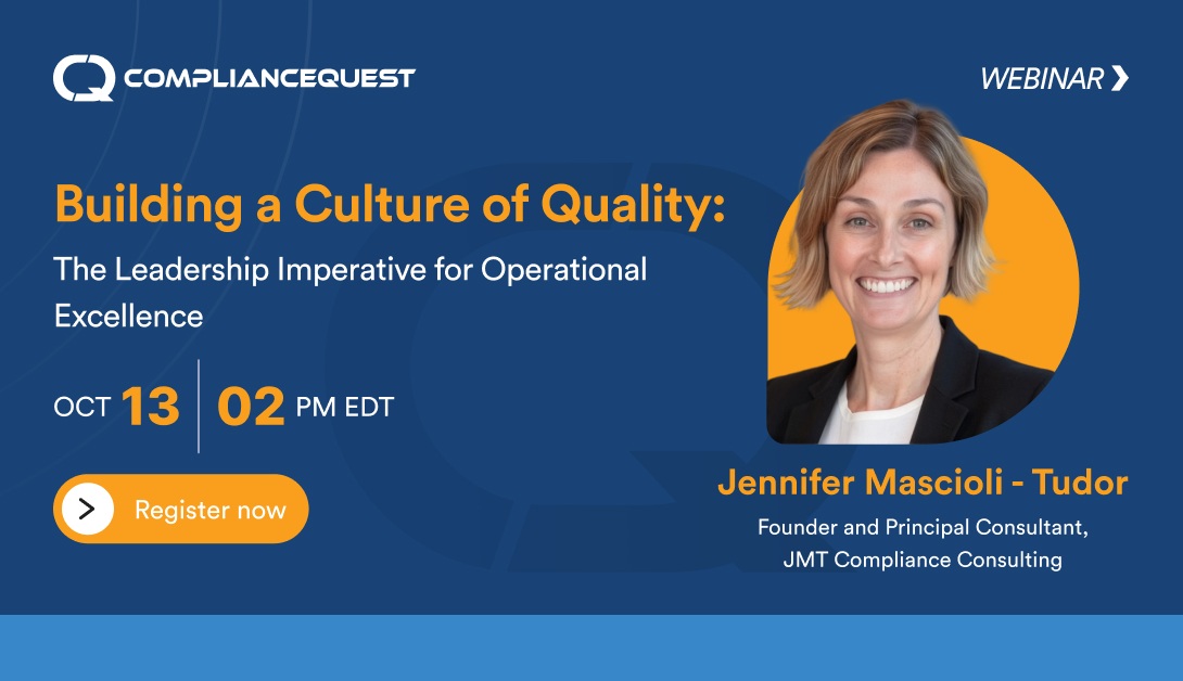 Building a Culture of Quality: The Leadership Imperative for Operational Excellence