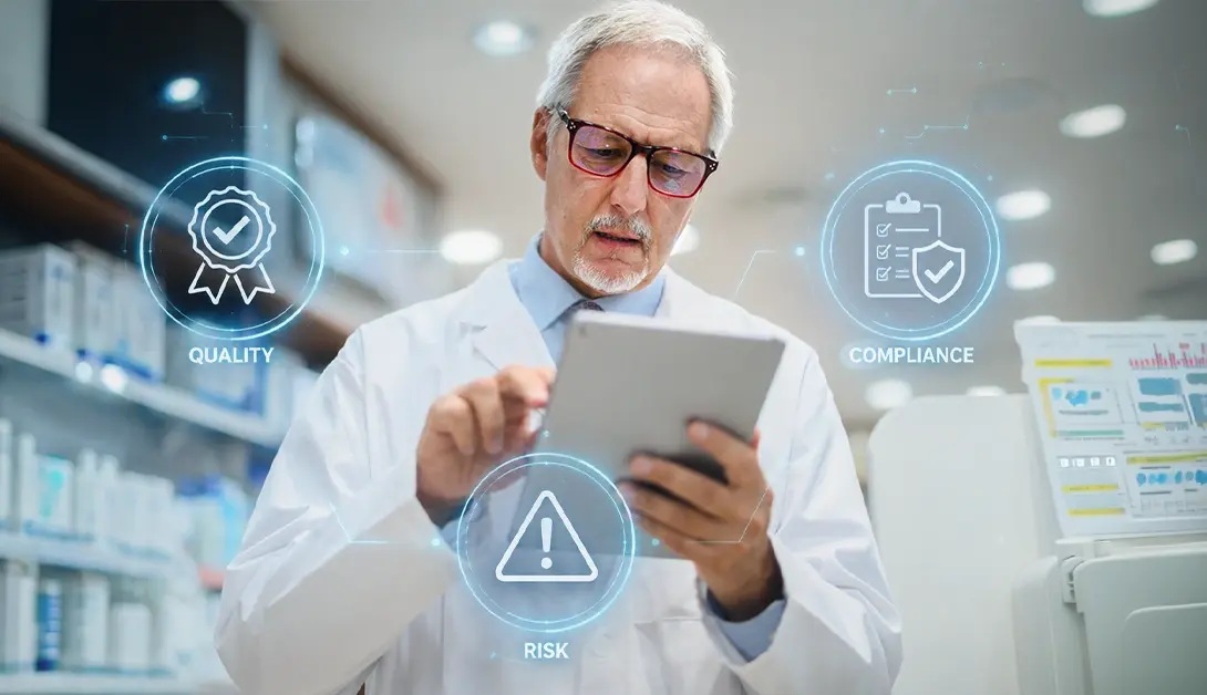 Quality, Risk, and Compliance (QRC) for Pharmaceutical Organizations